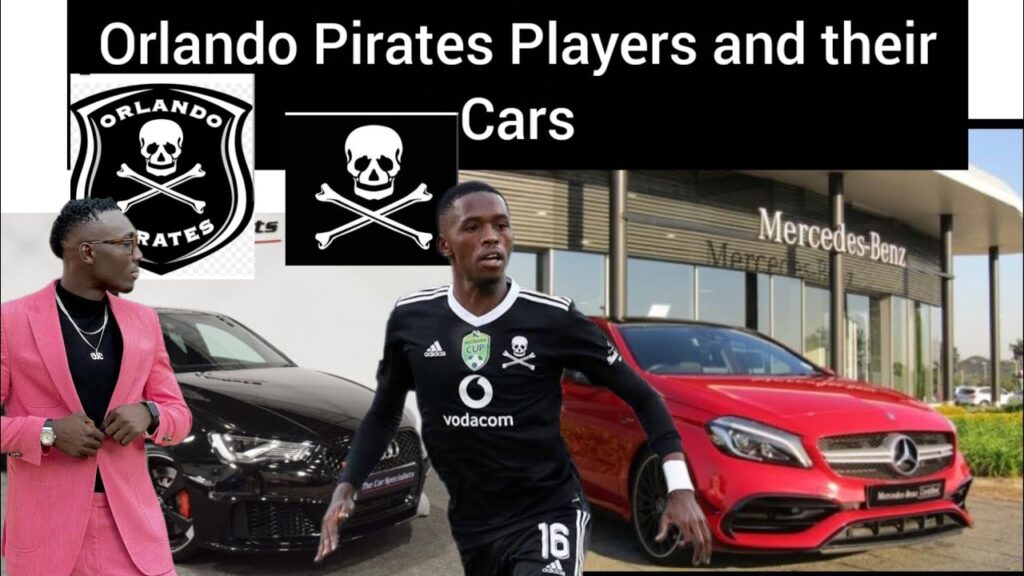 Orlando Pirates Players With Their Cars.