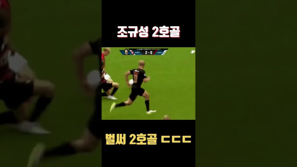 조규성 2호골 ㄷㄷㄷㄷㄷㄷ #조규성