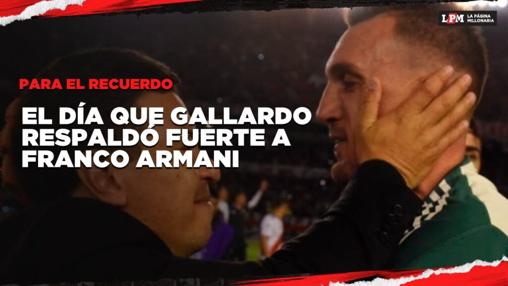 El día que MARCELO GALLARDO respaldó de manera brillante a FRANCO ARMANI