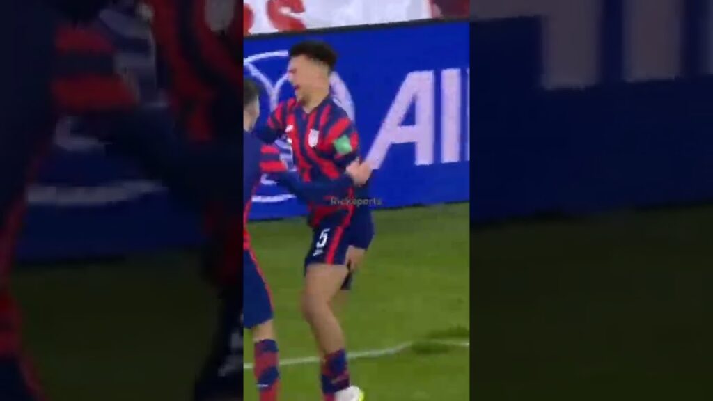 Crazy celebration in football 🤣 Antonee Robinson hamstring #shorts #short #celebration