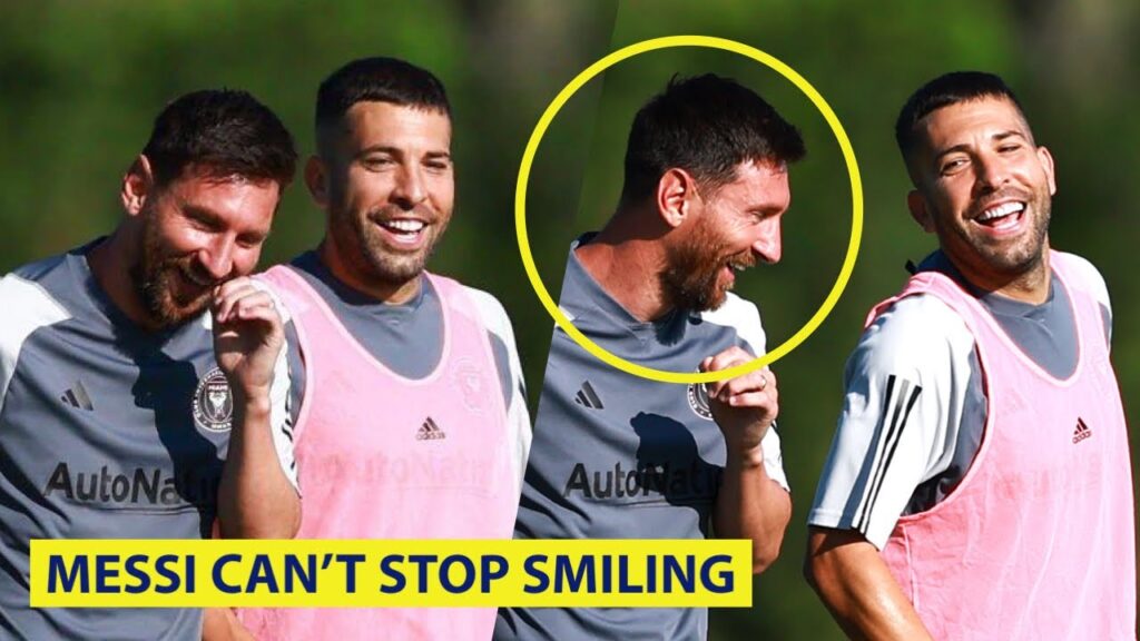Messi and Jordi Alba First Inter Miami Training Together
