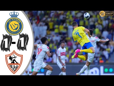 Ronaldo goals header Al nassr vs Zamalek 1-1 Bola tadi malam