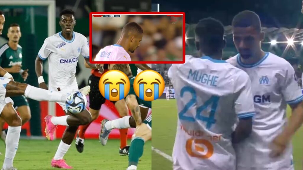 Regardez Iliman Ndiaye très frustré lors de sa sortie après la défaite de Marseille