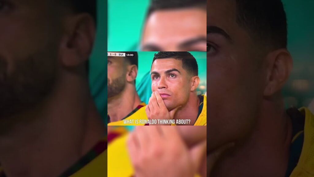 Ronaldo reaction after seeing Portugal 1-0 up against Switzerland…