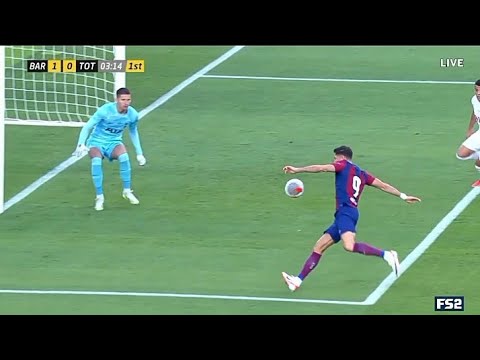 Robert Lewandowski goal Fc Barcelona against Tottenham Hotspur