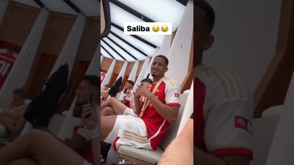William Saliba disfruta su triunfo 😂 🤩 🥳 (via aaronramsdale) #shorts | ESPN Deportes