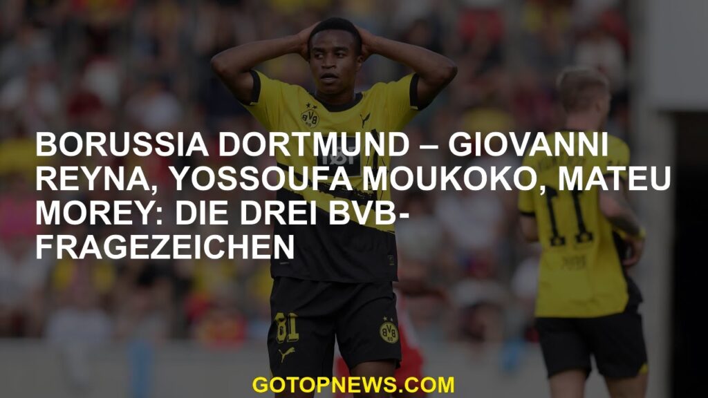 Borussia Dortmund – Giovanni Reyna, Yossoufa Moukoko, Mateu Morey: Die drei BVB-Fragezeichen