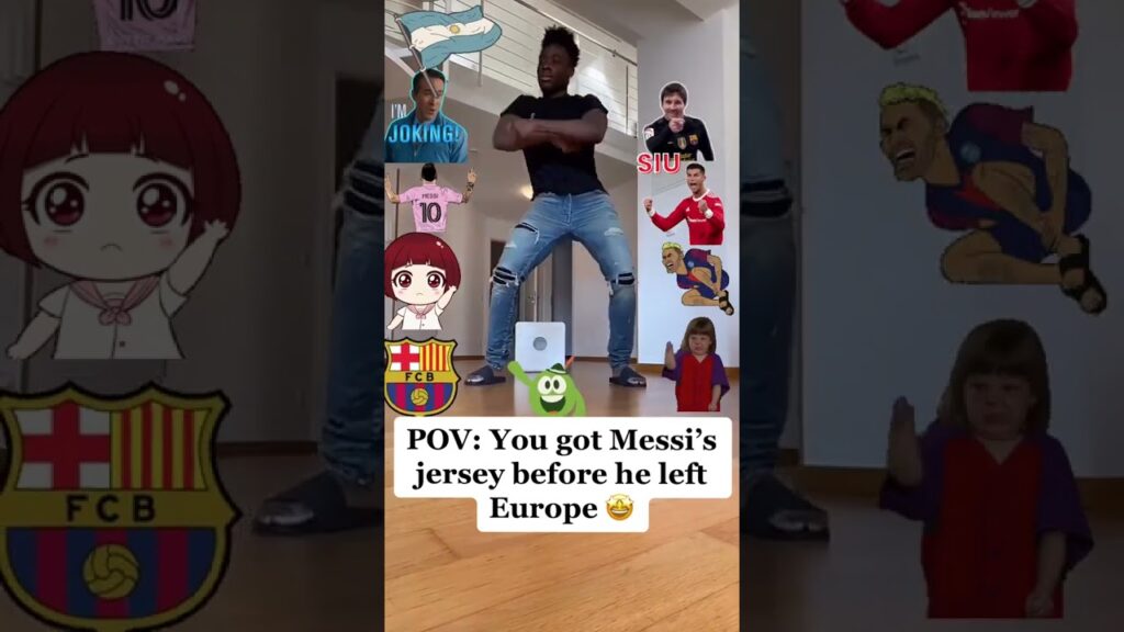 POV: You got Messi’s jersey before he left Europe 🤩 #alphonsodavies