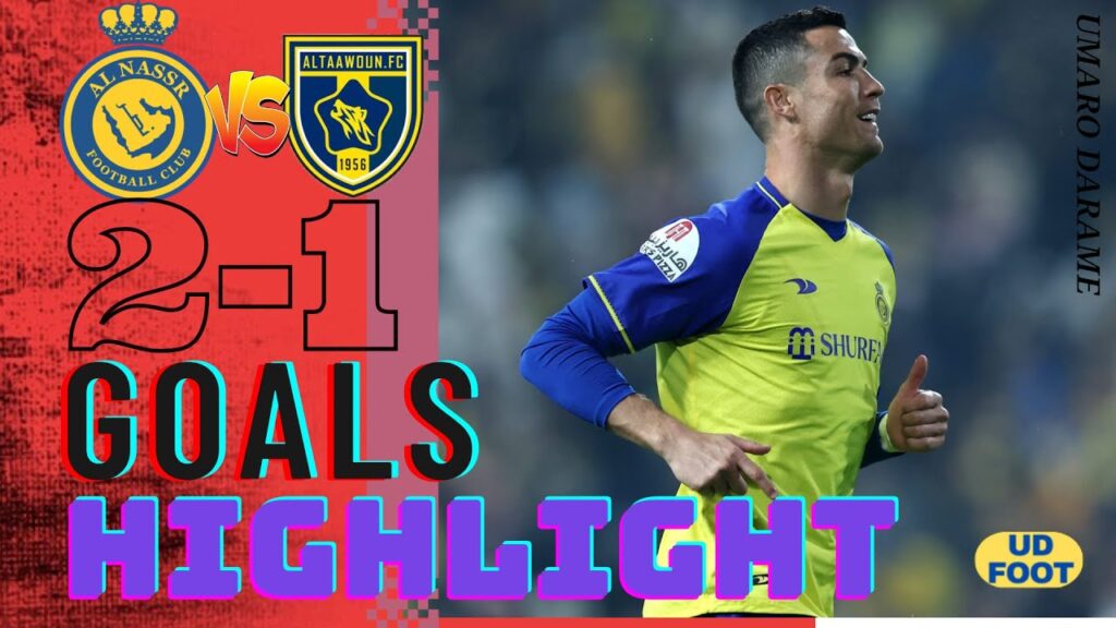 2 ASSISTENCIAS de Cristiano Ronaldo Al Nassr vs Al Taawoun | 2-1 All Goals & Highlights | 18/02/2023