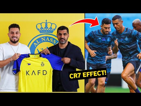 Cristiano Ronaldo Welcomes His Ex-Man United Teammate Alex Telles At Al Nassr!