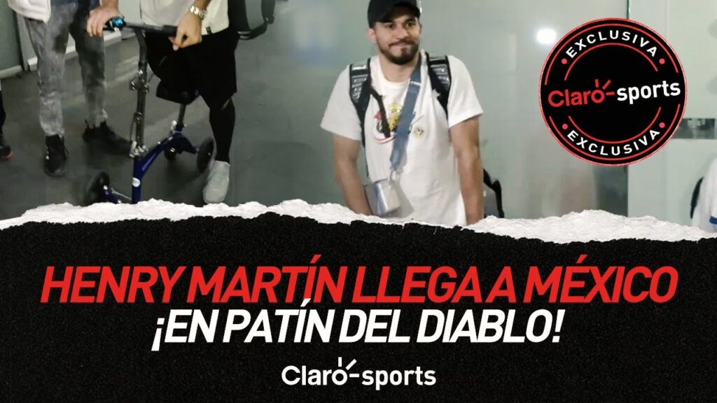 Henry Martín llega a México ¡en patín del diablo!