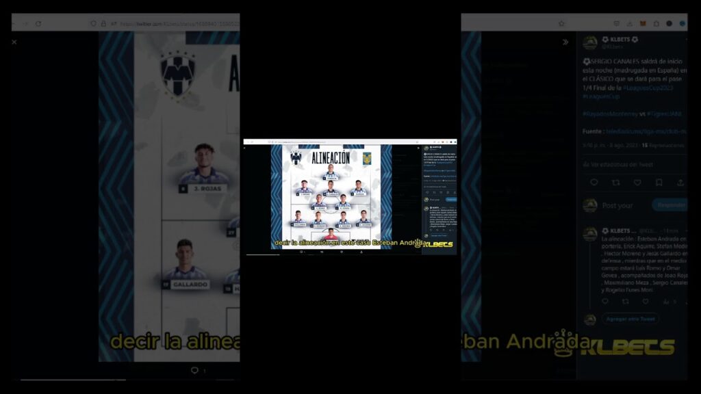 ⚽ SERGIO CANALES SERÁ TITULAR  - RAYADOS vs TIGRES - LEAGUES CUP