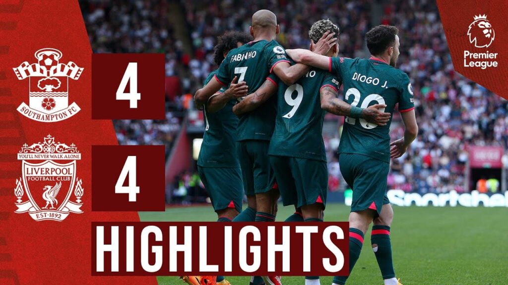 HIGHLIGHTS: Liverpool 4-4 Southampton | Jota, Gakpo & Firmino score in frantic final day draw