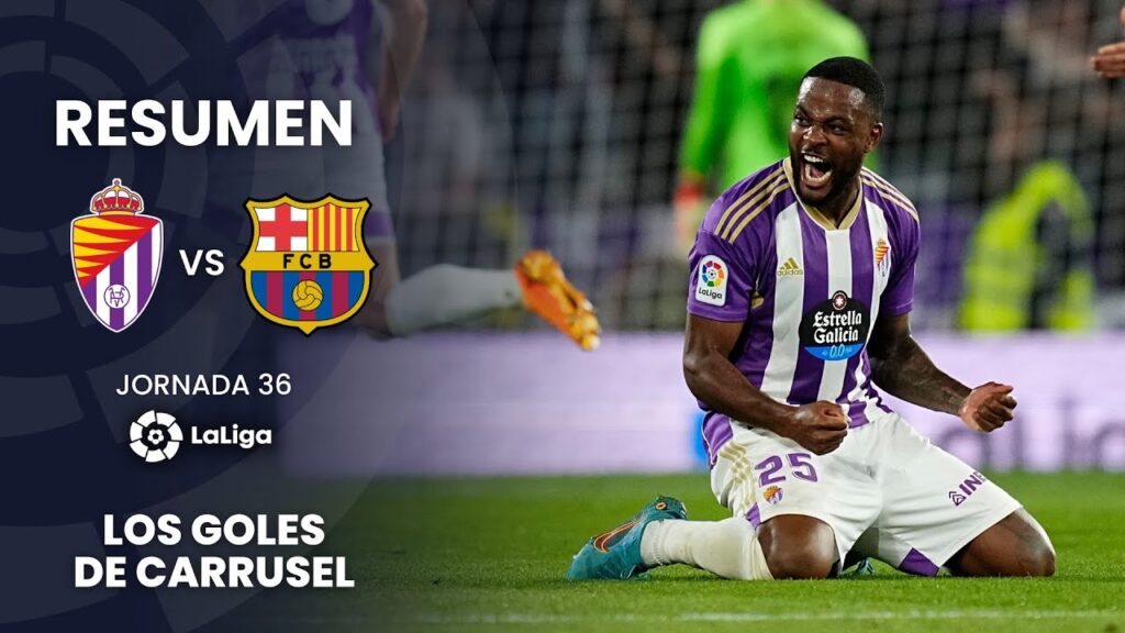 ¡Larin da un recital y saca al Pucela del descenso! - Resumen del Real Valladolid 3-1 FC Barcelona