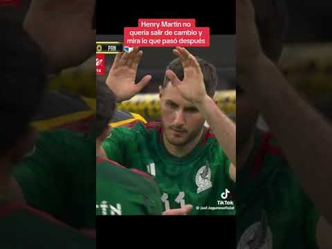 HENRY  MARTIN  no queria salir🤣 mexico campeon la copa oro 🇲🇽🥇🏆