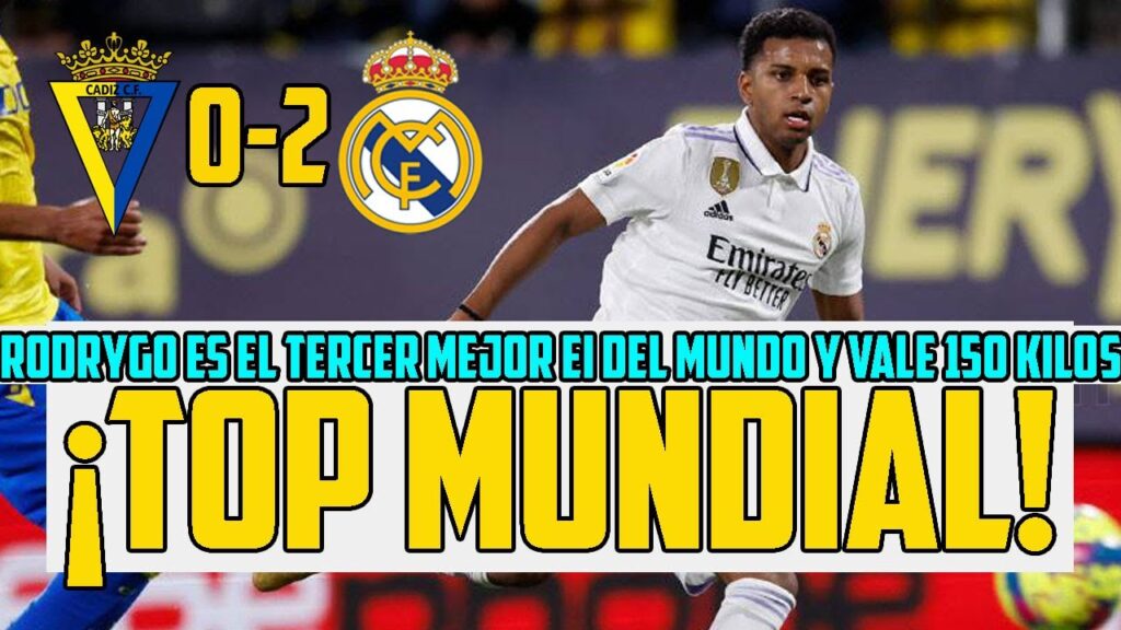 RODRYGO ES UNA LOCURA QUE VALDRÍA 150 MILLONES Y SOLO POR DETRÁS DE VINI Y MBAPPE COMO EXTREMO IZQ