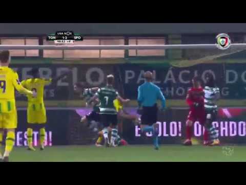 Tondela 1-(2) Sporting (23ªJ): Golo de Coates