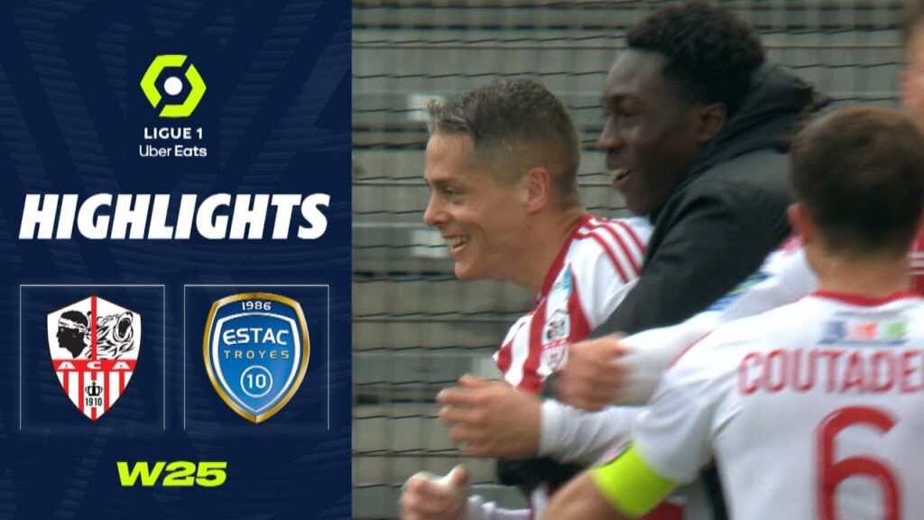 AC AJACCIO - ESTAC TROYES (2 - 1) - Highlights - (ACA - ESTAC) / 2022-2023