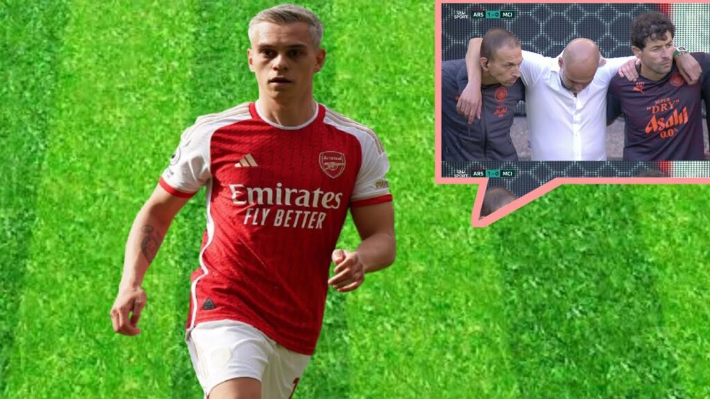 Leandro trossard Frustrated Pep Guardiola| Manchester city vs Arsenal (1-4)