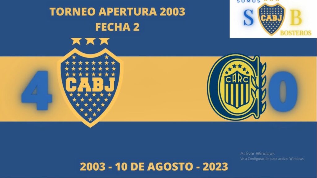 TORNEO APERTURA 2003 - BOCA 4 ROSARIO CENTRAL 0 (Relata Victor Hugo Morales)