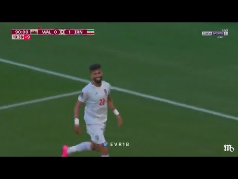 IN PICS!! Ramin Rezaeian Goal Celebration Vs Wales (25th November, 2022) Iran 2 Wales 0 WC Review 🥰🥰
