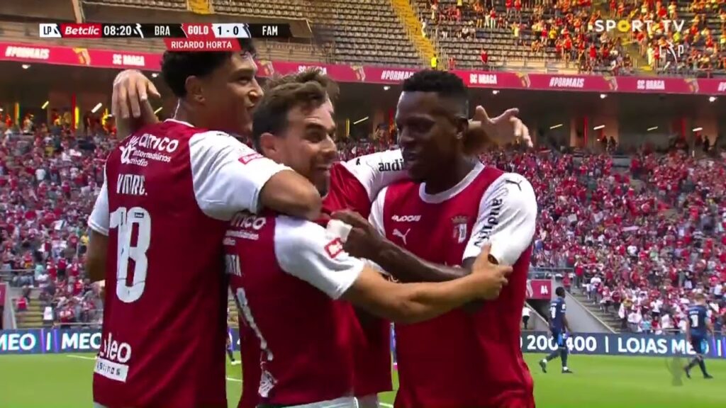 Golo Ricardo Horta: Braga (1)-0 Famalicão - Liga Portugal betclic | SPORT TV