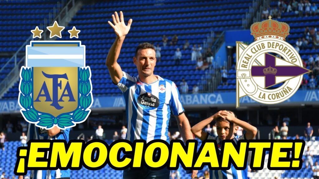 OTRO RECONOCIMIENTO PARA SCALONI: AHORA FUE EL DEPOR LA CORUÑA ⚪🔵