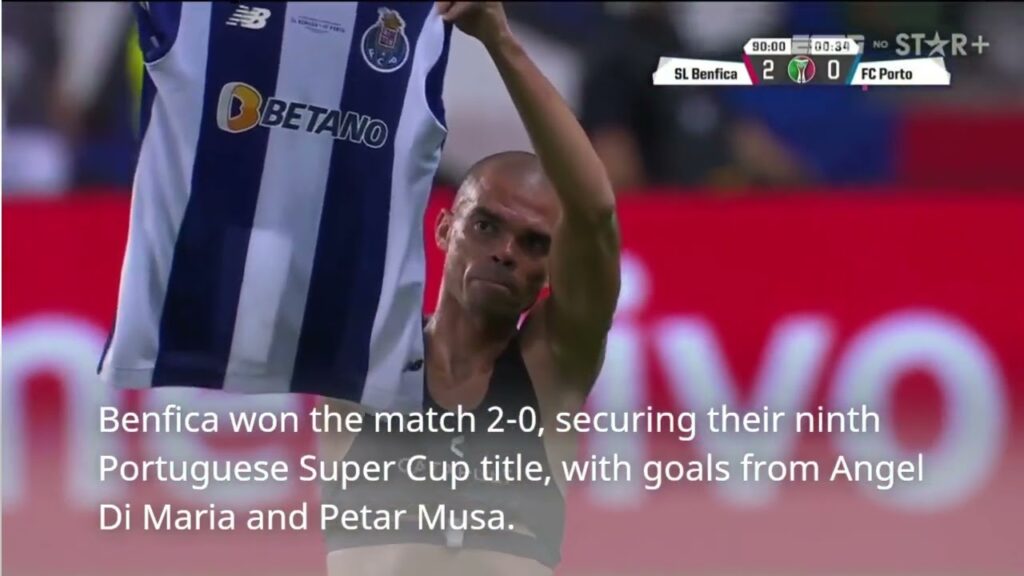 Pepe, playing for Porto, was shown a red card for brutally kneeing opponent David Jurasek