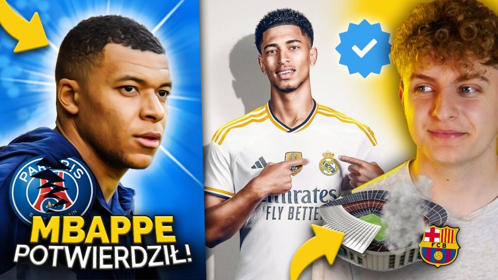 Jude Bellingham OFICJALNIE PIŁKARZEM Realu Madryt! Mbappe NIE PRZEDŁUŻY kontaktu z PSG! Camp Nou...