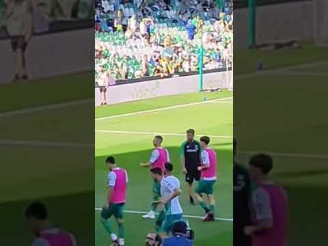 Guido Rodríguez y jugadores béticos se preparan para jugar contra el Español! Betis Español.15-04-23