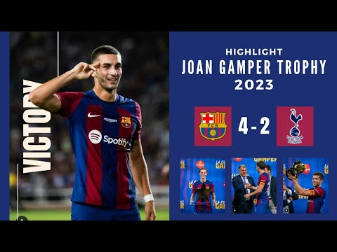 Barca Juara Joan Gamper Trophy 2023 | All Goals dan Highlight Barcelona 4-2 Tottenham Tadi Malam