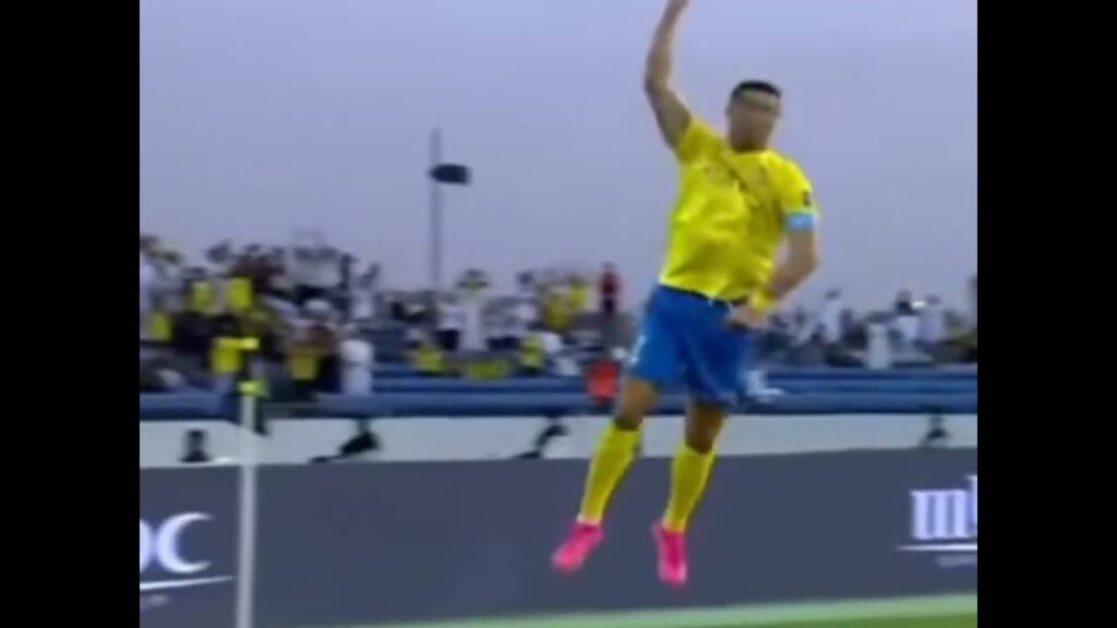 Ronaldo scores befor half time but offside al-nassar vs al shorta...