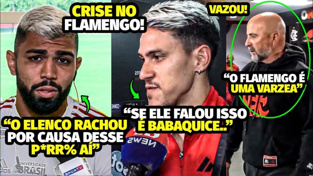 TRETA INSANA! O RACHA ENTRE PEDRO E GABI NO ELENCO DO FLAMENGO E A ATITUDE IMPERDOÁVEL DE SAMPAOLI..