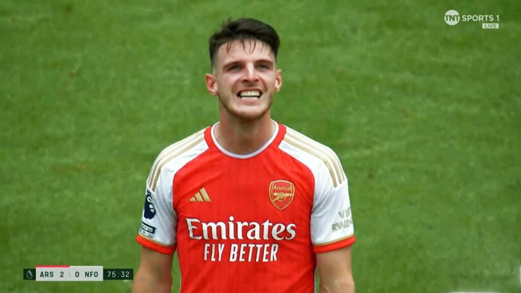 Declan Rice Premier League debut for Arsenal