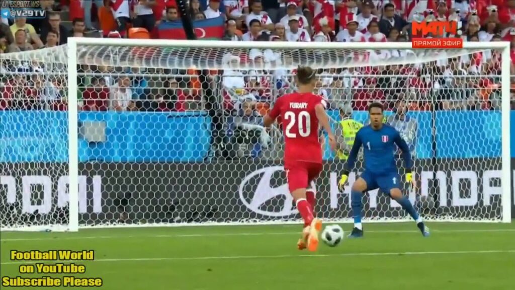 Peru vs Denmark 0 1 1st HALF Goal YUSSUF POULSEN 2018 FIFA World Cup Russia™
