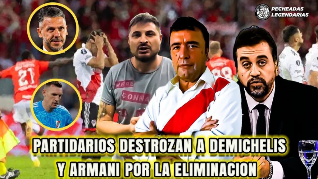 Periodistas partidarios de River destrozaron a Demichelis y Armani