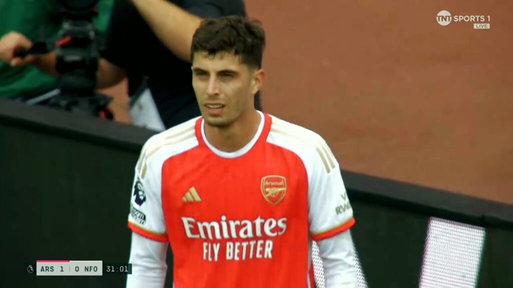 Kai Havertz Premier League debut for Arsenal