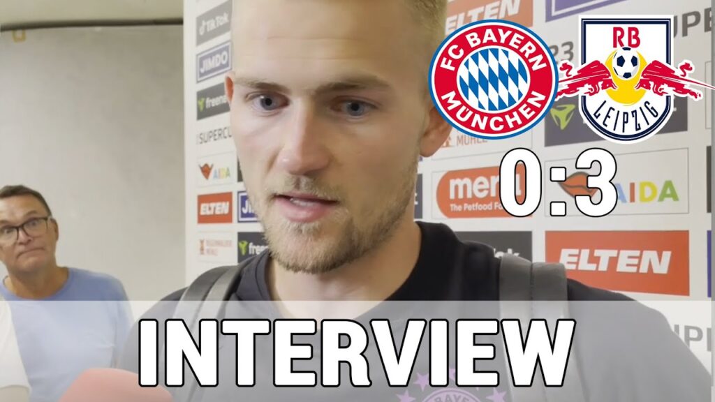 Matthijs de Ligt: "Es hilft, wenn man sich einspielt!" | Supercup | FC Bayern 0:3 RB Leipzig