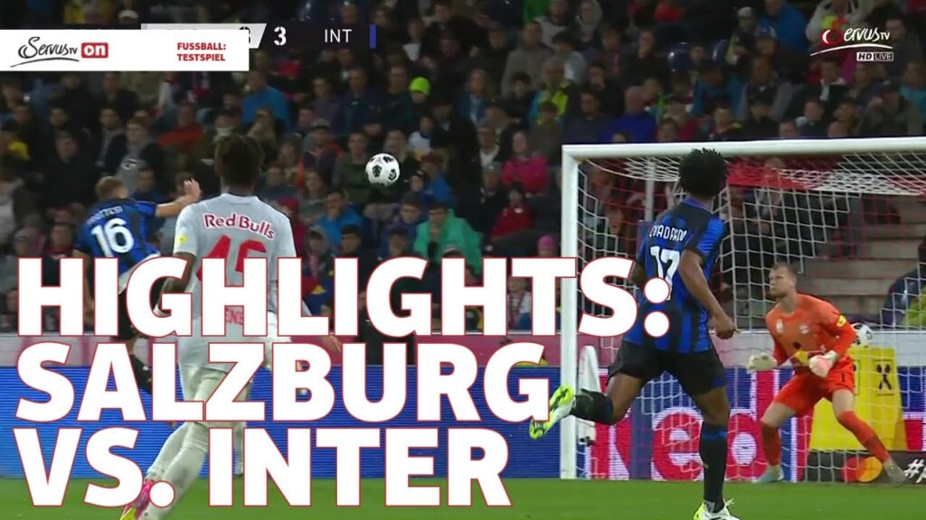 Regenschlacht in Wals-Siezenheim! FC Red Bull Salzburg vs. Inter Mailand | Highlights