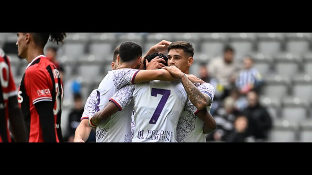 Highlights Fiorentina vs Nizza 2-1 (Jovic, Kouame, Bouanani)