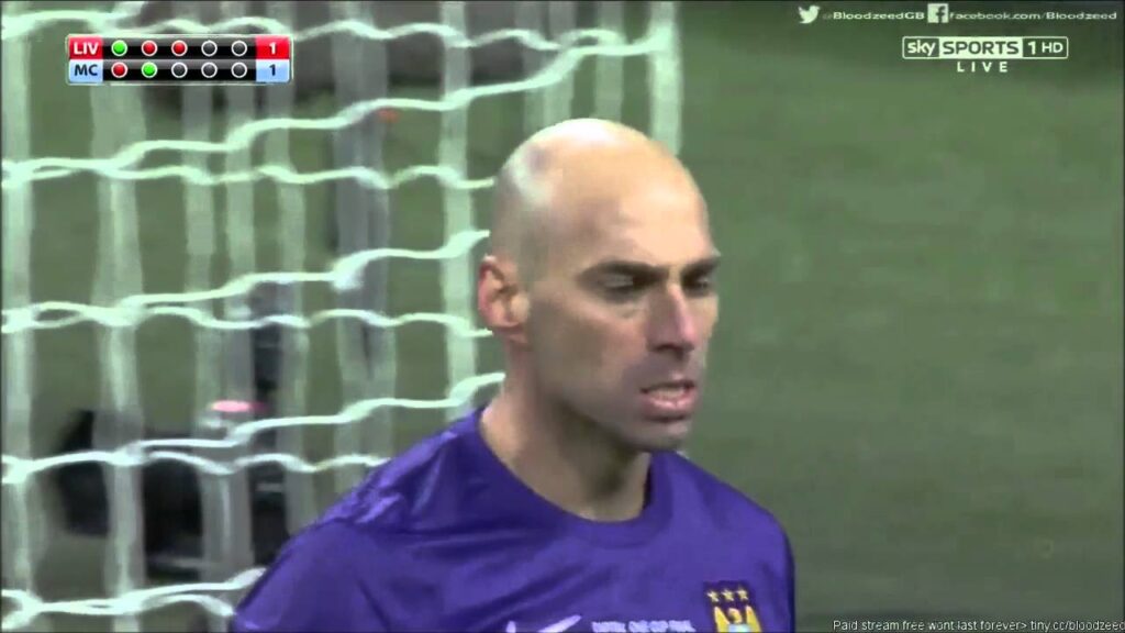 Willy Caballero penalty saves against Liverpool (League Cup Final)