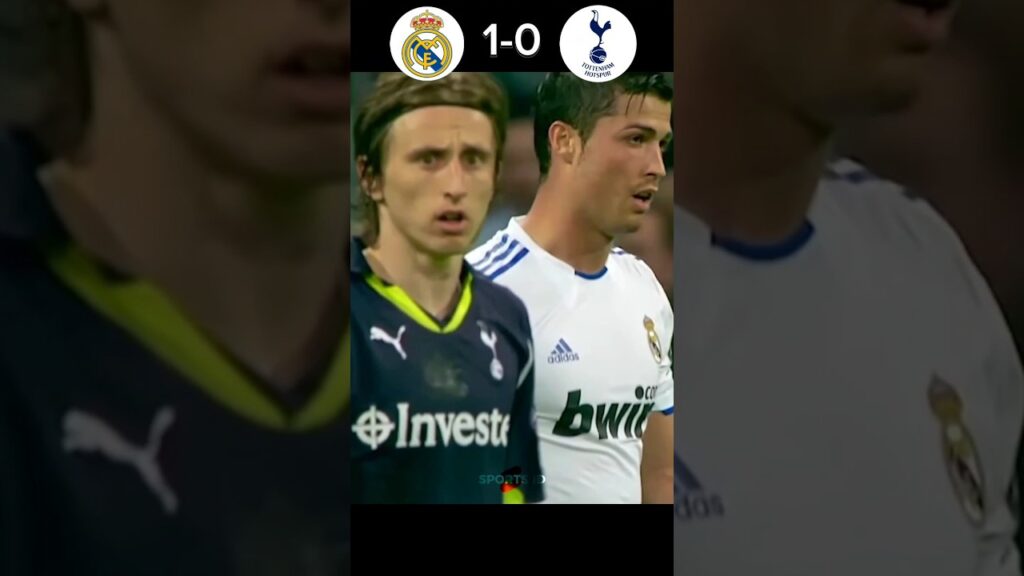 Real Madrid vs Tottenham 4-0 UCL 2011 • Ronaldo vs Modric & Gareth Bale Highlights #shorts #cr7