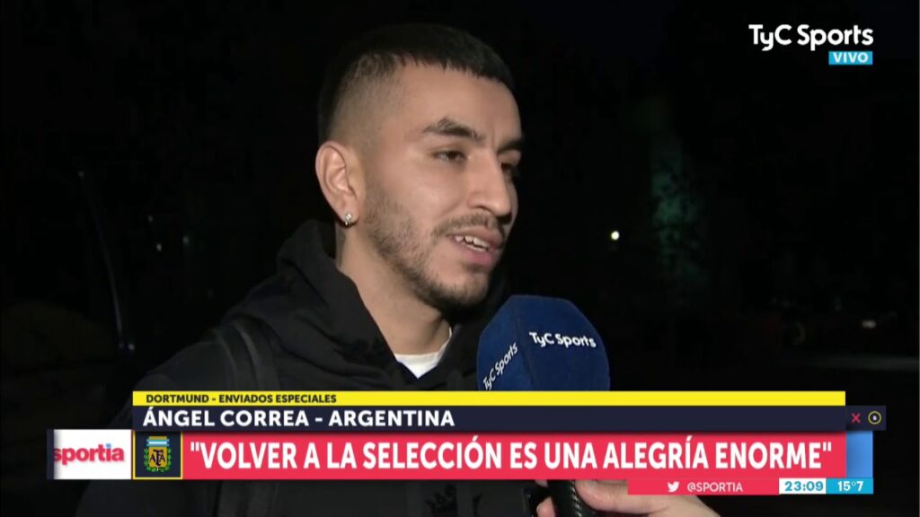 Ángel Correa: "Es una alegría enorme volver a la Selección"