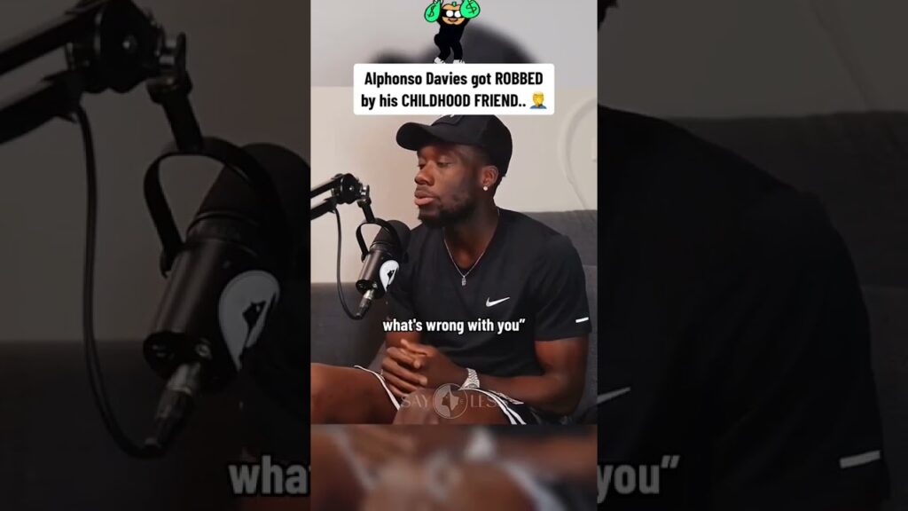 Alphonso Davies was sleeping 😴🛌, and then his childhood friend ROBBED him… 🥷 #alphonsodavies