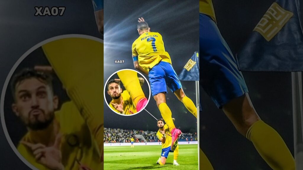 Ronaldo and Alex Telles Wholesome Moment 😍❤️ #shorts #ronaldo #alnassr #shortsvideo