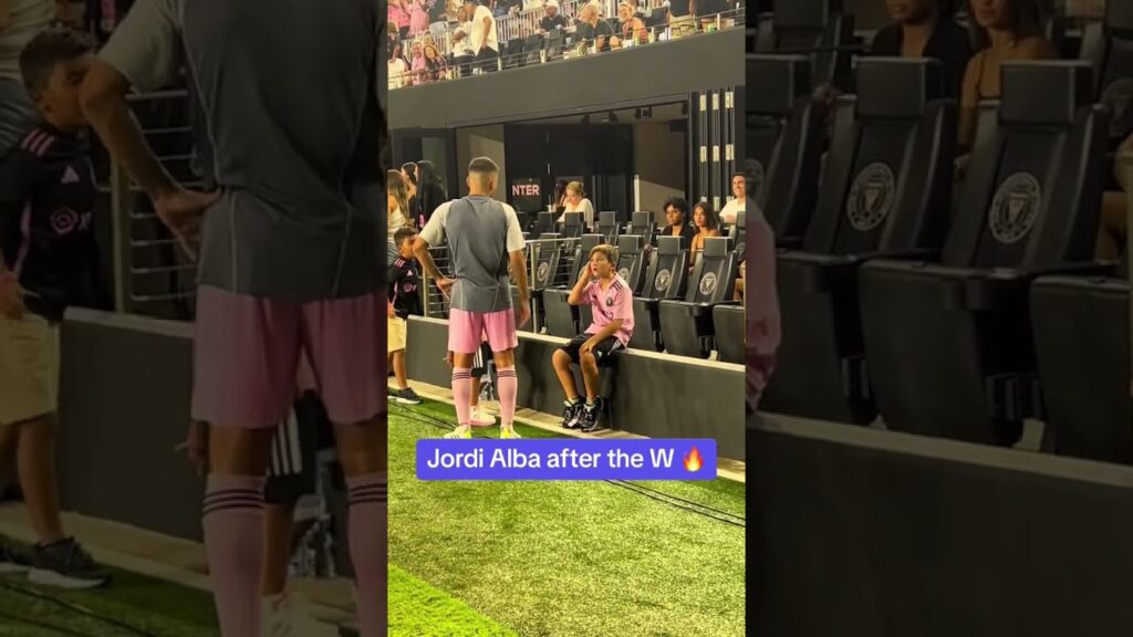 Jordi Alba after the win 💪 #shorts