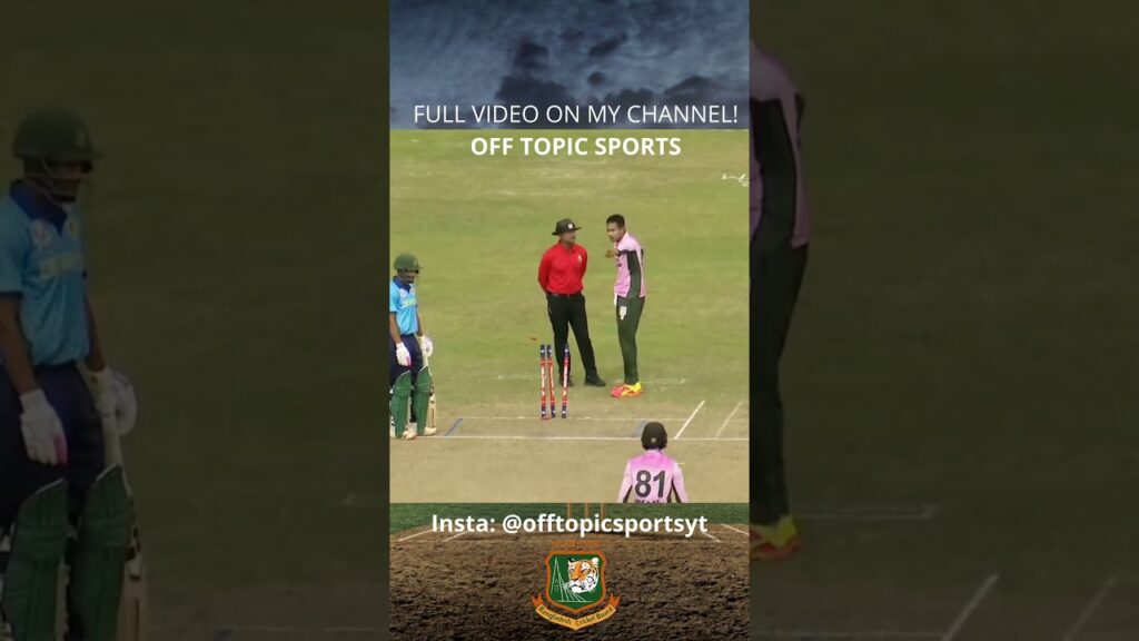 CRICKET PLAYER LOSES IT!! Shakib Al Hasan OUTBURST TWICE!! THROWS WICKETS