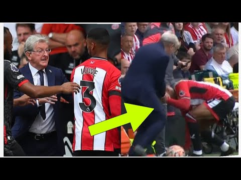 Roy Hodgson has clashed with a Sheffield United player on the touchline Roy Hodgson has clashed with a Sheffield United player on the touchline