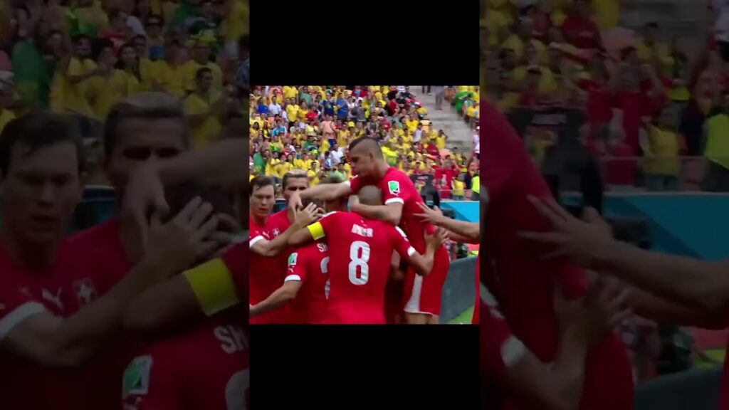 2014 FIFA WORLD CUP XHERDAN SHAQIRI SCORES FOR SWITZERLAND!