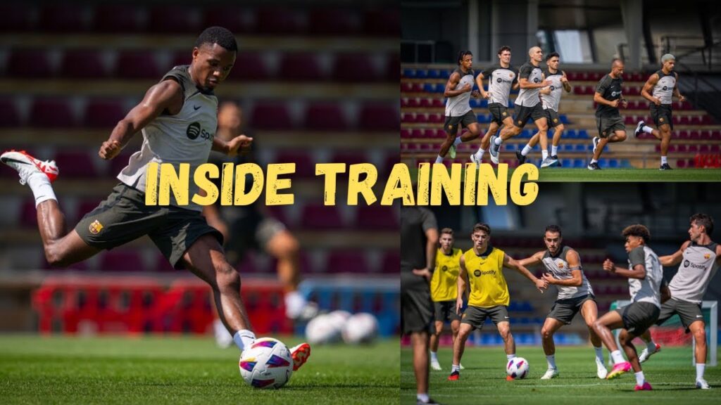 Barcelona training today: see Ansu Fati, Gavi, Pedri Epic Recovery After Getafe Clash.🤯🔥